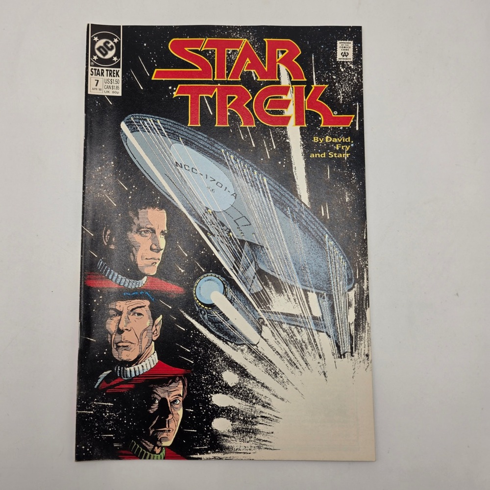 DC Comics Star Trek 7 1990 Kirk Spock McCoy Enterprise Vintage Comics  Sci-Fi